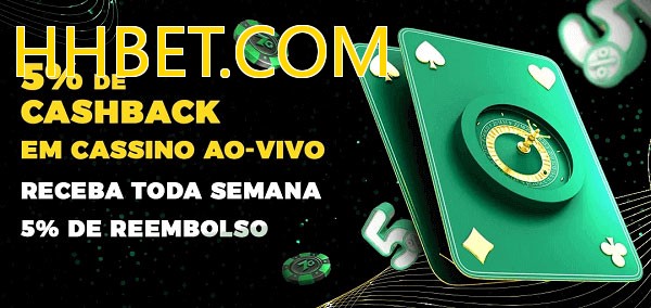 Promoções do cassino ao Vivo HHBET.COM